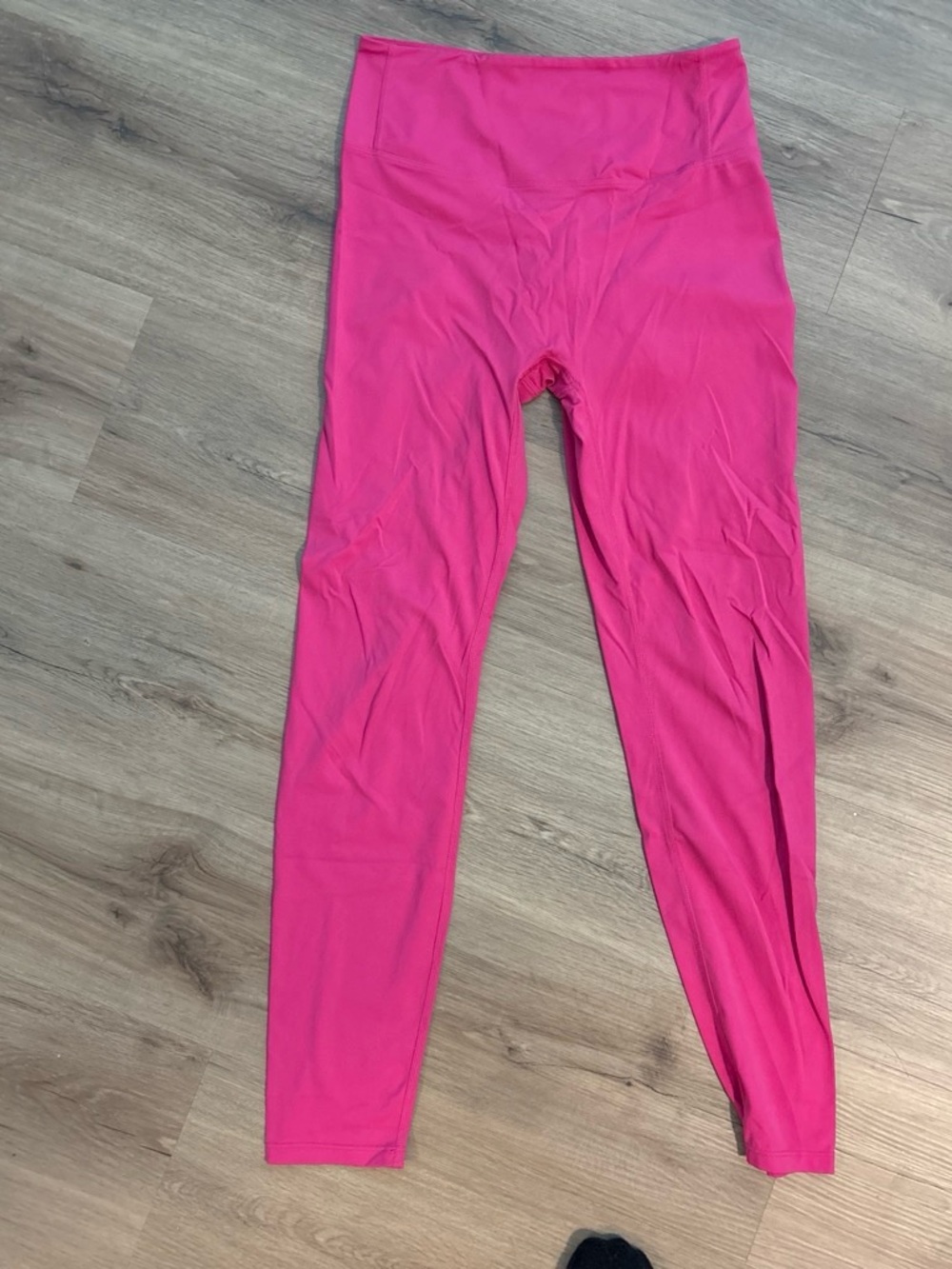 Bright Hot Pink High-Waist Leggings